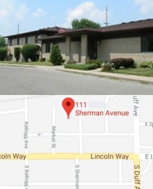 Photo and Map of Ames Probation Parole Office 111 Sherman Avenue